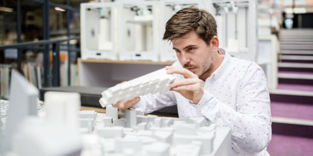 Ladění jemných estetických vlastností stavby s pomocí 3D tištěného modelu umožňuje uchopit a osahat si budovu