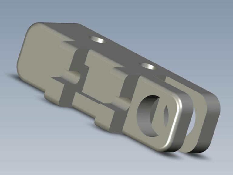 Předlohou pro 3D tisk díly je trojrozměrný model připravený na míru pracovníky oddělení Engineering a údržba